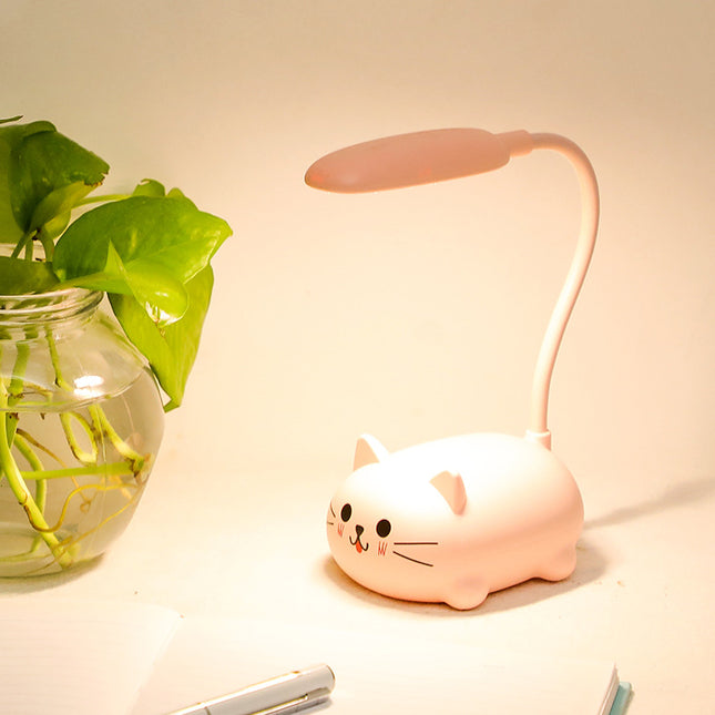 Flexo de mesa LED gatito colores