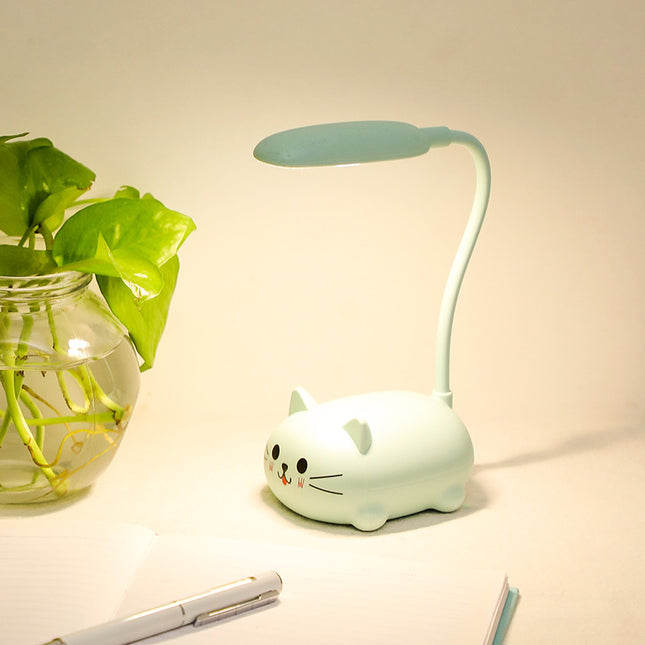 Flexo de mesa LED gatito colores