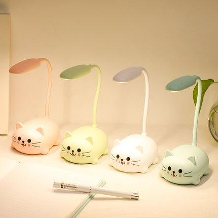 Flexo de mesa LED gatito colores