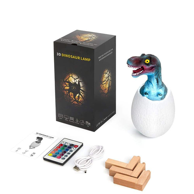 Lámpara huevo de dinosaurio con mando