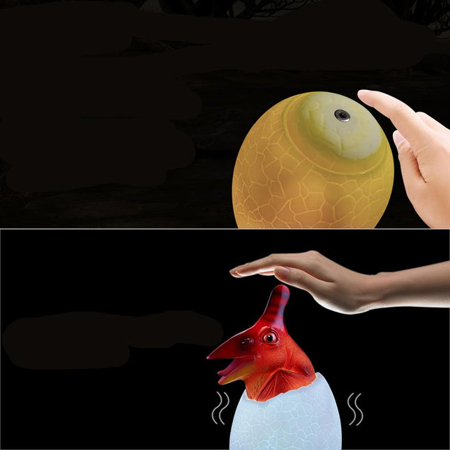 Lámpara huevo de dinosaurio con mando