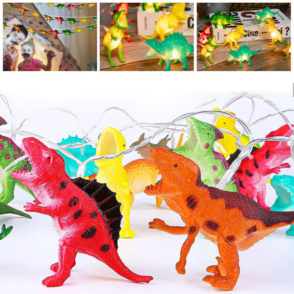 Guirnalda de luces LED con dinosaurios