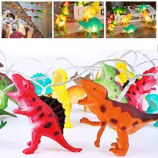 Guirnalda de luces LED con dinosaurios