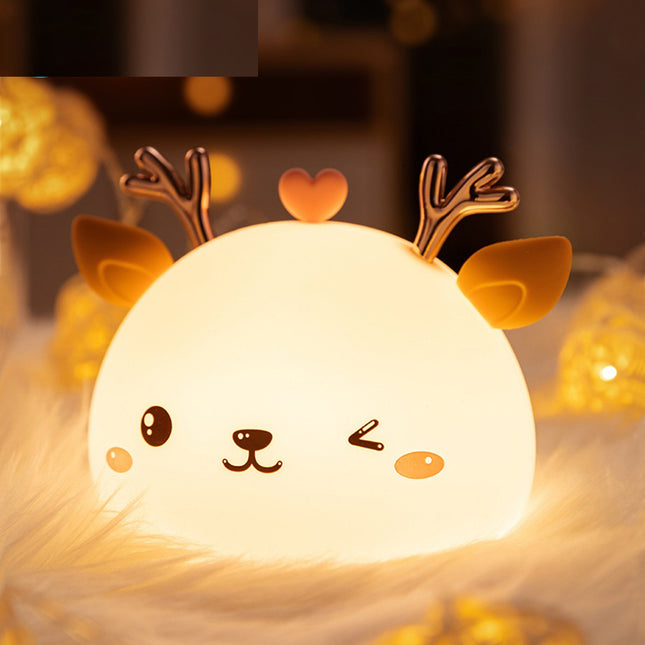 Luz quitamiedos ciervo silicona táctil