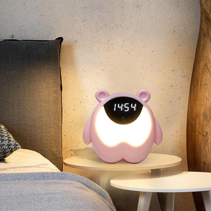 Despertador infantil con luz de noche oso