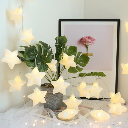 Guirnalda de luces LED estrellas colores