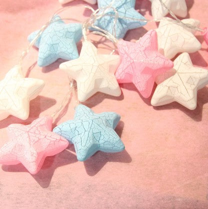 Guirnalda de luces LED estrellas colores