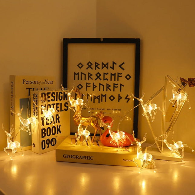 Guirnalda de luces LED con ciervos