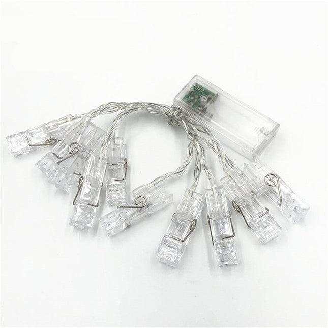 Guirnalda de luces LED con pinzas