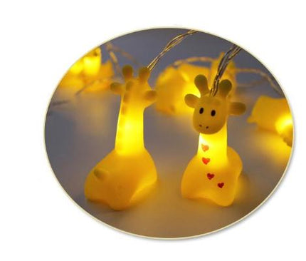Guirnalda de luces LED jirafas infantiles