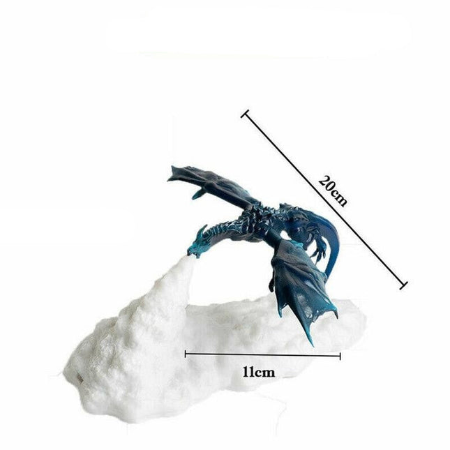 Lámpara 3D dragón que escupe fuego