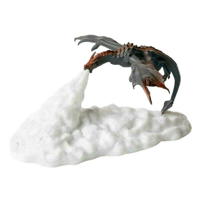 Lámpara 3D dragón que escupe fuego