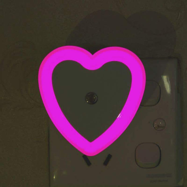 Luz de noche LED corazón con sensor