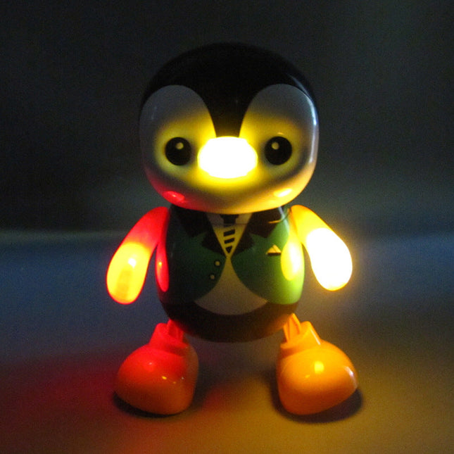 Juguete luz de noche pingüino colorido