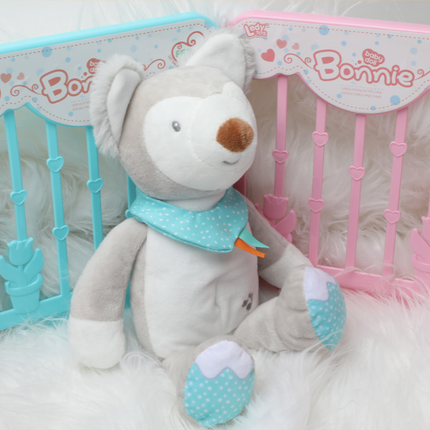 Peluche de lobo con luz nocturna