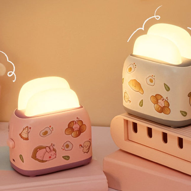 Lámpara infantil recargable forma de tostadora