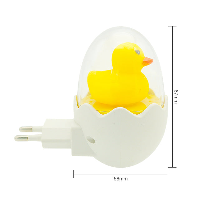 Luz de enchufe patito amarillo LED