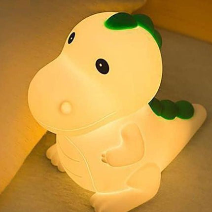 Lámpara quitamiedos silicona suave dinosaurio