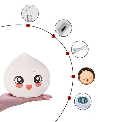 Luz nocturna silicona forma gota