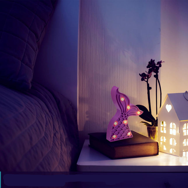 Luz de noche LED cola sirena