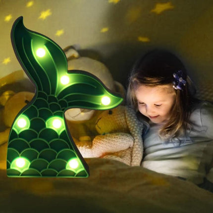 Luz de noche LED cola sirena