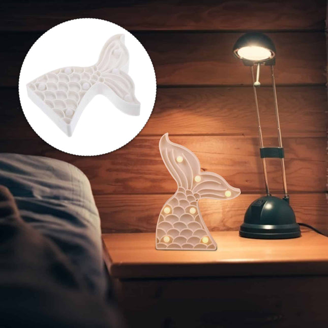 Luz de noche LED cola sirena