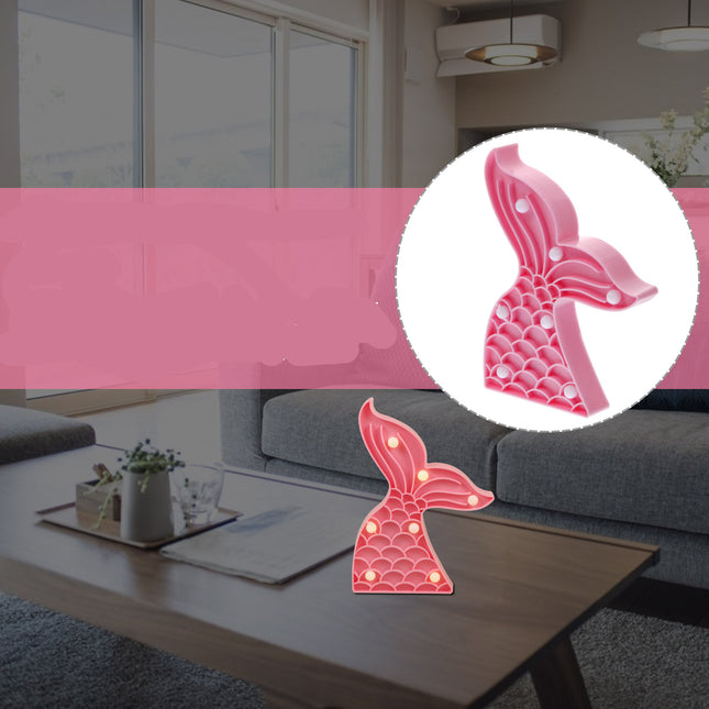 Luz de noche LED cola sirena