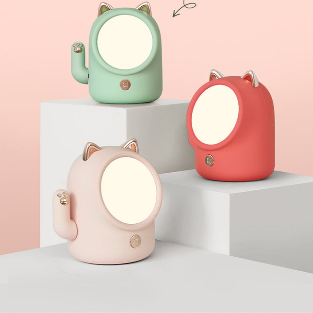 Luz de noche táctil gato suerte