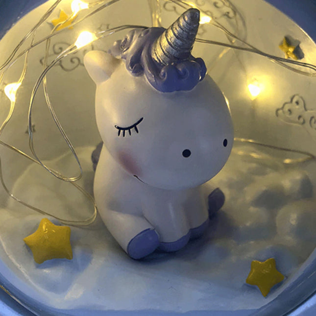 Lámpara de noche unicornio colores pastel