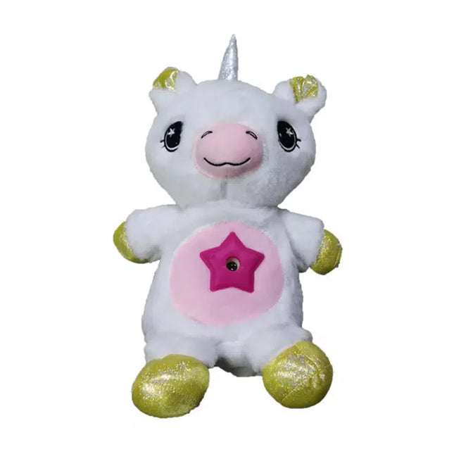 Peluche de unicornio proyector de estrellas