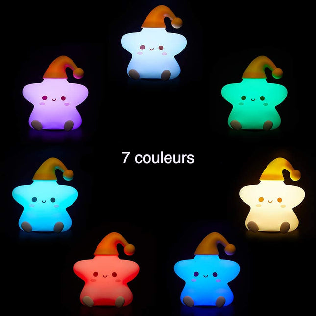 Luz quitamiedos estrella 7 colores LED
