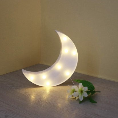 Lámpara de luna LED con luces
