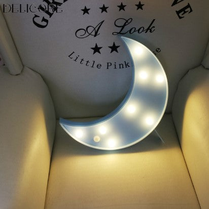Lámpara de luna LED con luces
