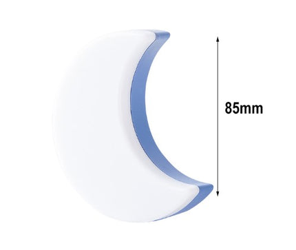 Luz de enchufe forma luna amarilla