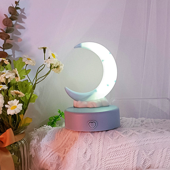 Lámpara de noche luna luz colorida