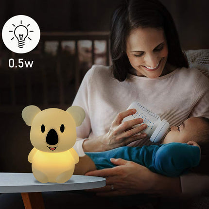 Luz quitamiedos koala de silicona infantil