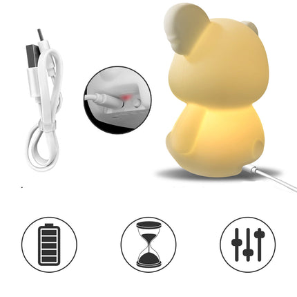 Luz quitamiedos koala de silicona infantil