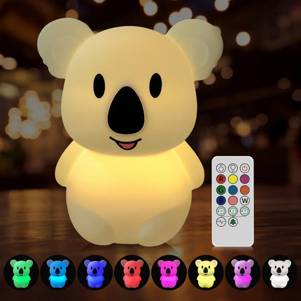 Luz quitamiedos koala de silicona infantil