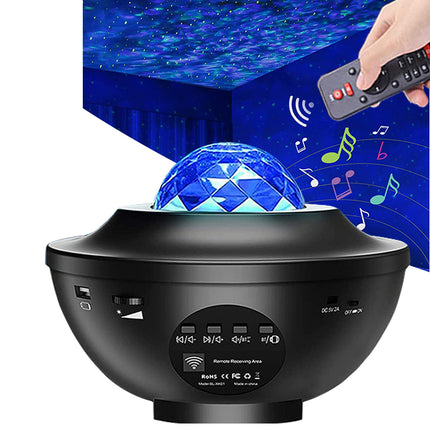 Luz nocturna proyector océano musical