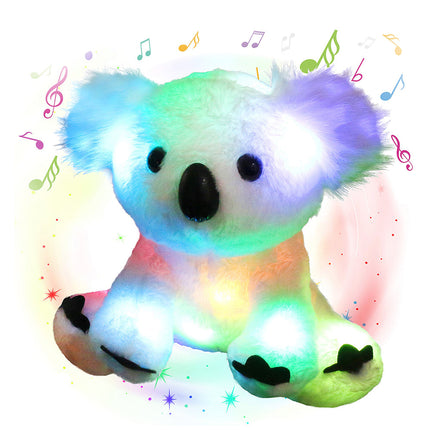 Peluche koala musical con luz