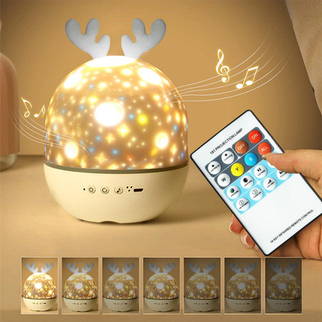 Proyector musical giratorio para bebé