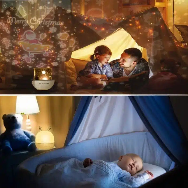 Proyector musical giratorio para bebé