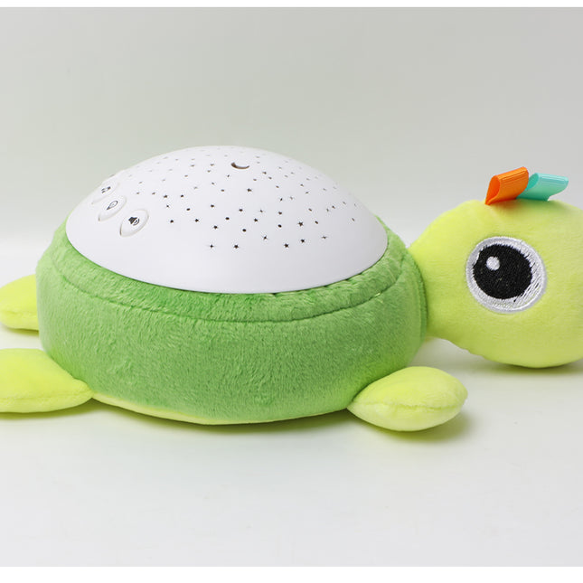 Peluche tortuga musical con proyector estrellas