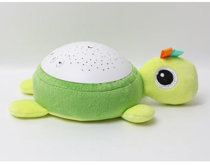 Peluche tortuga musical con proyector estrellas