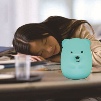 Lámpara osito LED silicona con mando