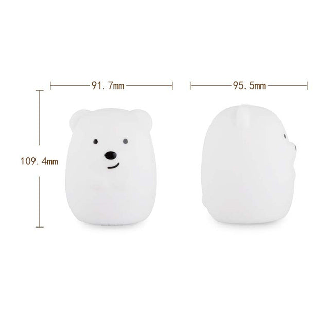 Lámpara osito LED silicona con mando