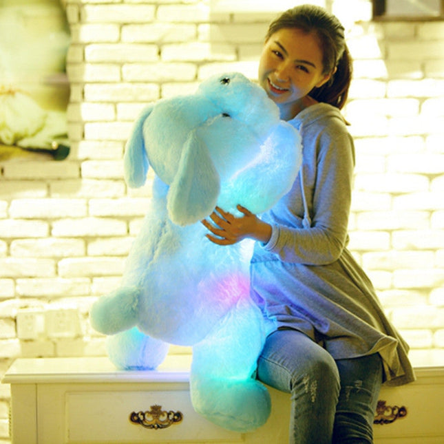 Perro de peluche con luz quitamiedos