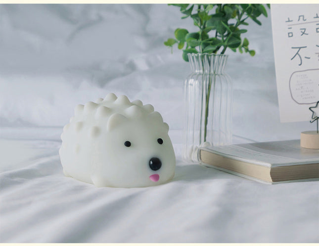 Luz quitamiedos erizo silicona recargable