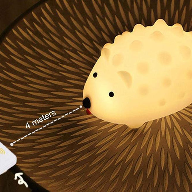 Luz quitamiedos erizo silicona recargable