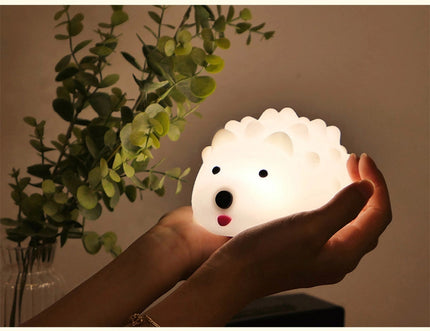 Luz quitamiedos erizo silicona recargable